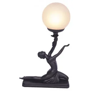 Alessa Lady Figurine Decor Lamp, Dark Bronze by GG Bros, a Table & Bedside Lamps for sale on Style Sourcebook