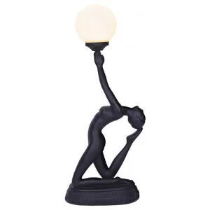 Demi Lady Figurine Decor Lamp, Black by GG Bros, a Table & Bedside Lamps for sale on Style Sourcebook