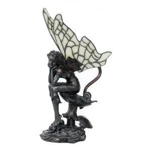 Fairy Figurine Decor Lamp, Sitting, Dark Bronze by GG Bros, a Table & Bedside Lamps for sale on Style Sourcebook