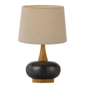 Earl Ceramic Base Table Lamp, Black by Telbix, a Table & Bedside Lamps for sale on Style Sourcebook