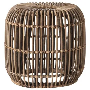 Dixie Rattan Round Side Table, Large, Natural by Casa Bella, a Tables for sale on Style Sourcebook