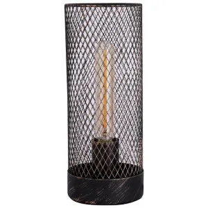 Clara Metal Mesh Touch Table Lamp, Black by Lexi Lighting, a Table & Bedside Lamps for sale on Style Sourcebook
