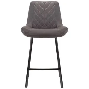 Syed Ultrasuede Fabric Counter Stool, Charcoal by Viterbo Modern Furniture, a Bar Stools for sale on Style Sourcebook