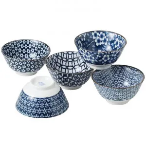 Nami 5 Piece Porcelain Multi Bowl Set by Mino Japan, a Bowls for sale on Style Sourcebook