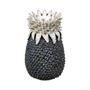 Samia Ceramic Pineapple Vase, Medium, Blue by Florabelle, a Vases & Jars for sale on Style Sourcebook