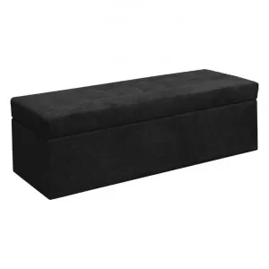 Francis Fabric Storage Ottoman, Black by MATF Furniture, a Ottomans for sale on Style Sourcebook