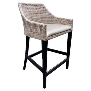 Delano Rattan Counter Stool, Grey Wash by Chateau Legende, a Bar Stools for sale on Style Sourcebook