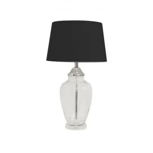 Addison Glass Table Lamp, Clear / Black by Diaz Design, a Table & Bedside Lamps for sale on Style Sourcebook