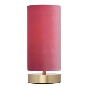 Harlow Velvet Fabric Touch Table Lamp, Pink by Mercator, a Table & Bedside Lamps for sale on Style Sourcebook