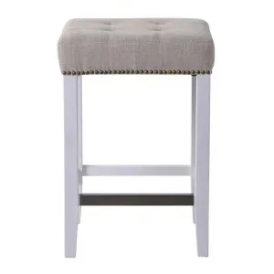 Canyon Linen Counter Stool, Oatmeal / White by Cozy Lighting & Living, a Bar Stools for sale on Style Sourcebook