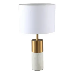 Lane Table Lamp, White Shade by Cozy Lighting & Living, a Table & Bedside Lamps for sale on Style Sourcebook