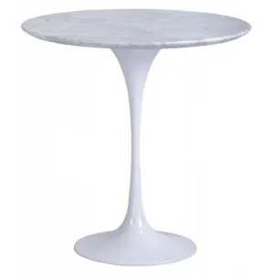 Tulip 50cm Round Marble Side Table - Eero Saarinen Replica - Aluminium by Interior Secrets - AfterPay Available by Interior Secrets, a Side Table for sale on Style Sourcebook