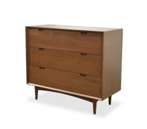 Asta 3 Drawer Chest Scandinavian Design - Walnut by Interior Secrets - AfterPay Available by Interior Secrets, a Dressers & Chests of Drawers for sale on Style Sourcebook