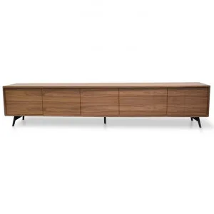 Nelson 2.4m Wooden TV Entertainment Unit - Walnut by Interior Secrets - AfterPay Available by Interior Secrets, a Entertainment Units & TV Stands for sale on Style Sourcebook