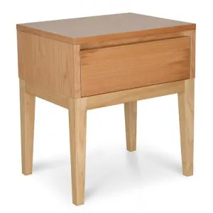 Penley Bedside Table - Natural Oak by Interior Secrets - AfterPay Available by Interior Secrets, a Bedside Tables for sale on Style Sourcebook