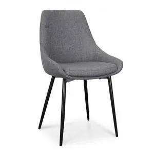 Set of 2 - Alfie Fabric Dining Chair - Dark Grey by Interior Secrets - AfterPay Available by Interior Secrets, a Dining Chairs for sale on Style Sourcebook