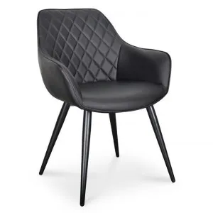 Set Of 2 - George Dining Chair - Black PU by Interior Secrets - AfterPay Available by Interior Secrets, a Dining Chairs for sale on Style Sourcebook