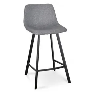 Set of 2 - Duke 65cm Fabric Bar Stool - Dark Grey by Interior Secrets - AfterPay Available by Interior Secrets, a Bar Stools for sale on Style Sourcebook