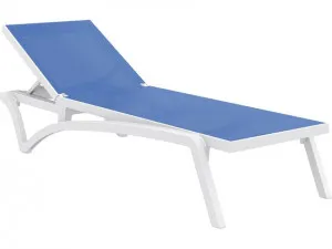 Pantha Outdoor Sun Lounger - Blue by Interior Secrets - AfterPay Available by Calibre Furniture, a Outdoor Sunbeds & Daybeds for sale on Style Sourcebook