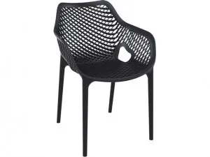 Aro Indoor / Outdoor Dining Armchair - Black by Interior Secrets - AfterPay Available by Interior Secrets, a Outdoor Chairs for sale on Style Sourcebook