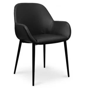Lynton Dining chair - Full Black by Interior Secrets - AfterPay Available by Interior Secrets, a Dining Chairs for sale on Style Sourcebook