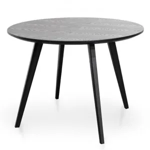 Halo 100cm Veneer Top Round Dining Table - Full Black by Interior Secrets - AfterPay Available by Interior Secrets, a Dining Tables for sale on Style Sourcebook