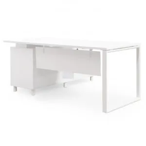 Halo 180cm Executive Office Desk Right Return - White by Interior Secrets - AfterPay Available by Interior Secrets, a Desks for sale on Style Sourcebook