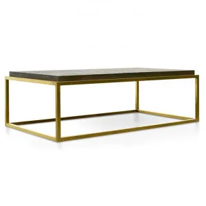 Ian 140cm Wooden Top Coffee Table - Black - Golden by Interior Secrets - AfterPay Available by Interior Secrets, a Coffee Table for sale on Style Sourcebook
