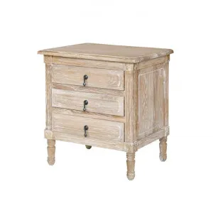 Paola French Provincial 3 Drawer Bedside Table by Interior Secrets - AfterPay Available by Interior Secrets, a Bedside Tables for sale on Style Sourcebook