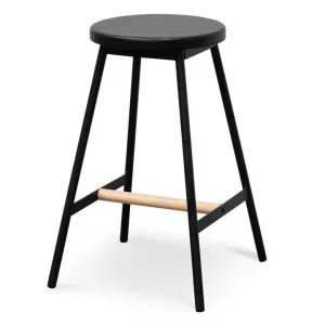 Leo Timber Bar Stool - Black - Last One by Interior Secrets - AfterPay Available by Interior Secrets, a Bar Stools for sale on Style Sourcebook