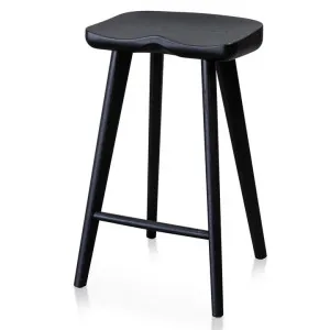 Bethan 65cm Wooden Bar stool - Black by Interior Secrets - AfterPay Available by Interior Secrets, a Bar Stools for sale on Style Sourcebook