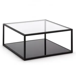 Rowan 80cm Square Glass Coffee Table - Black by Interior Secrets - AfterPay Available by Interior Secrets, a Coffee Table for sale on Style Sourcebook