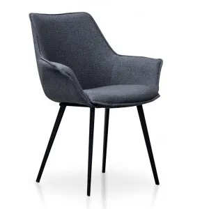 Set of 2 - Nola Fabric Dining Chair - Charcoal Grey by Interior Secrets - AfterPay Available by Interior Secrets, a Dining Chairs for sale on Style Sourcebook