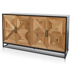 Percy 160cm Wide Sideboard - European Knotty Oak and Peppercorn by Interior Secrets - AfterPay Available by Interior Secrets, a Sideboards, Buffets & Trolleys for sale on Style Sourcebook