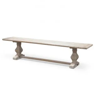 Titan Reclaimed 2m ELM Wood Bench - White Washed by Interior Secrets - AfterPay Available by Interior Secrets, a Benches for sale on Style Sourcebook