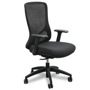 Braddon Mesh Office Chair - Black by Interior Secrets - AfterPay Available by Interior Secrets, a Chairs for sale on Style Sourcebook