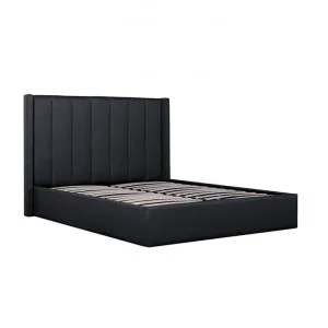 Betsy Fabric King Bed Frame - Charcoal Grey with Storage by Interior Secrets - AfterPay Available by Interior Secrets, a Beds & Bed Frames for sale on Style Sourcebook