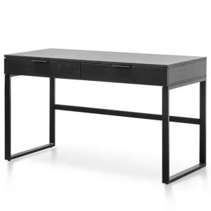 Melissa 120cm Home Office Desk - Black by Interior Secrets - AfterPay Available by Interior Secrets, a Desks for sale on Style Sourcebook