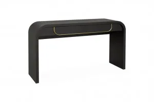Harley 1.4m Console Table - Textured Espresso Black by Interior Secrets - AfterPay Available by Interior Secrets, a Console Table for sale on Style Sourcebook