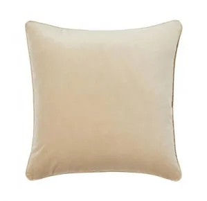 Weave Zoe 50cm Velvet Cushion - Barley by Interior Secrets - AfterPay Available by Interior Secrets, a Cushions, Decorative Pillows for sale on Style Sourcebook