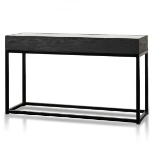 Ted 1.39m Reclaimed Console Table - Black by Interior Secrets - AfterPay Available by Interior Secrets, a Console Table for sale on Style Sourcebook