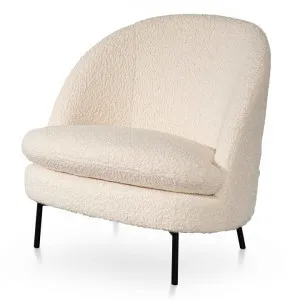 Milana Fabic Lounge Chair - Ivory White Boucle - Last One by Interior Secrets - AfterPay Available by Interior Secrets, a Chairs for sale on Style Sourcebook