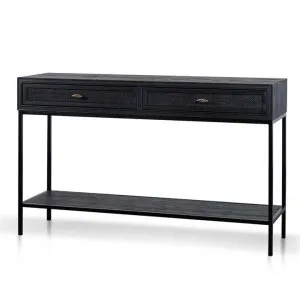 Saniya 1.4m Console Table - Full Black by Interior Secrets - AfterPay Available by Interior Secrets, a Console Table for sale on Style Sourcebook