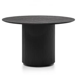 Elino 1.2m Round Wooden Dining Table - Black by Interior Secrets - AfterPay Available by Interior Secrets, a Dining Tables for sale on Style Sourcebook