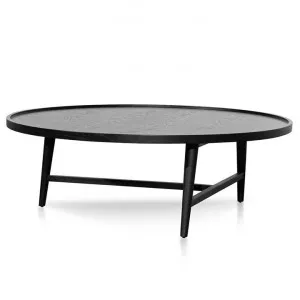 Brenda 1.1m Wooden Round Coffee Table - Black by Interior Secrets - AfterPay Available by Interior Secrets, a Coffee Table for sale on Style Sourcebook