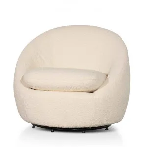Carroll Lounge Chair - Ivory White Boucle - Last One by Interior Secrets - AfterPay Available by Interior Secrets, a Chairs for sale on Style Sourcebook