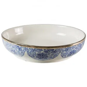 Odisha Ceramic Round Bowl, White by Xavier Furniture, a Decorative Plates & Bowls for sale on Style Sourcebook