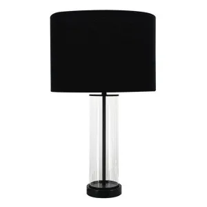 East Side Glass Base Table Lamp, Black by Cozy Lighting & Living, a Table & Bedside Lamps for sale on Style Sourcebook
