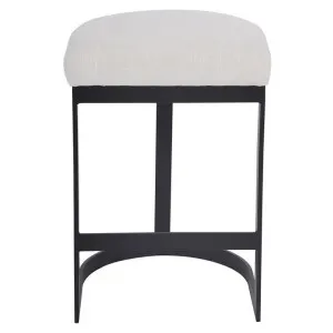 Brooke Fabric Kitchen Stool, Oatmeal / Black by Cozy Lighting & Living, a Bar Stools for sale on Style Sourcebook
