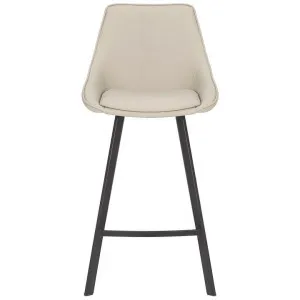 Nemo Commercial Grade Faux Leather High Back Kitchen Stool, Light Grey by Cora Bona, a Bar Stools for sale on Style Sourcebook